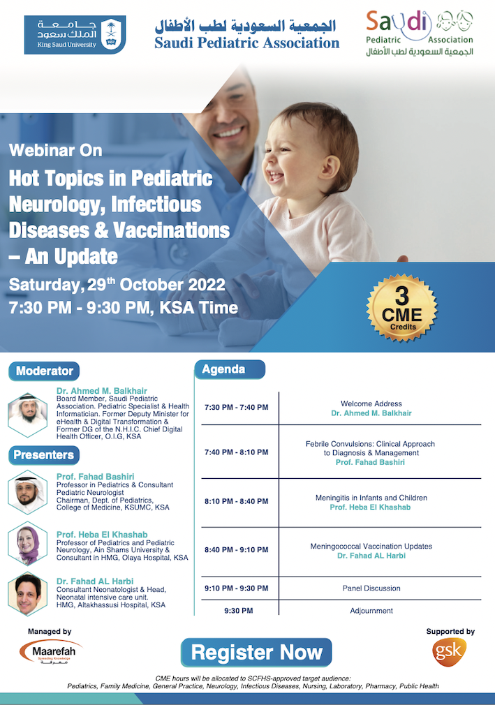 Saudi Pediatric Association Hot Topics In Pediatric Neurology 